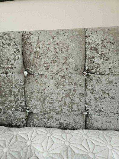 King Size Silver Diamond Divan Bed