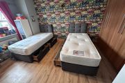 Single Divan Beds With Headboard And Mattresses