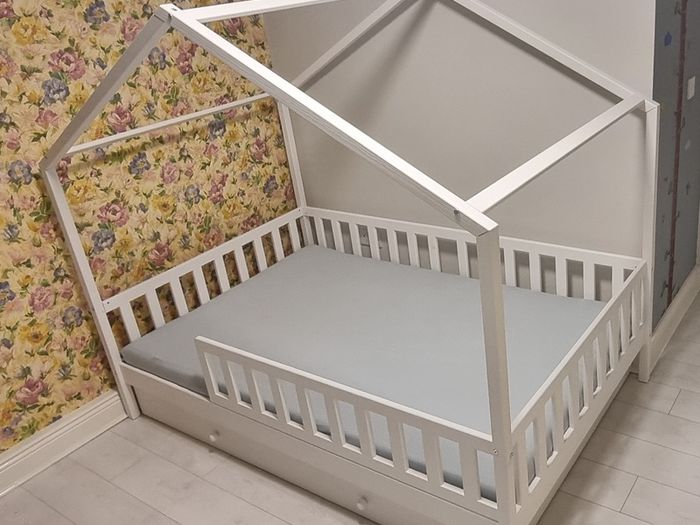 Kids Children Toddler Single Double Bed House