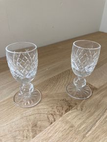 Waterford Crystal Glasses x 2 - Donegal Pattern