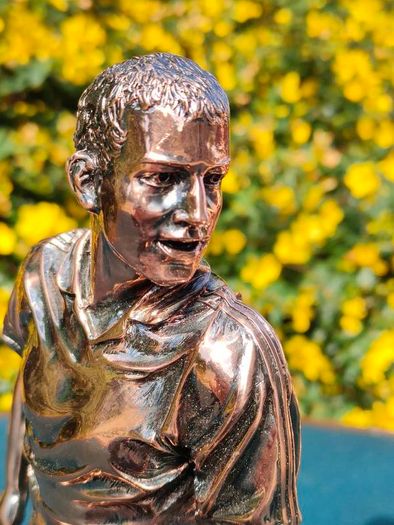 Two Gilded footballers
