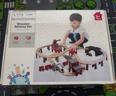 Kids Wooden Train Set