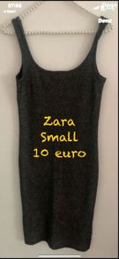 Zara black dress T-shirt dress with sparkles small