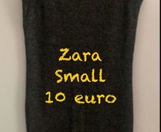 Zara black dress T-shirt dress with sparkles small