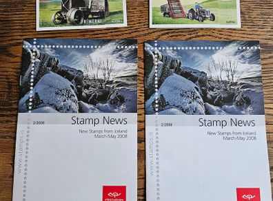 Iceland 2 Stamp News Booklets and 2 Stamp Booklets Mint