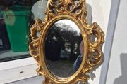 old 13 inches tall  gilt  mirror
