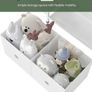 Kids Bookshelf and Toy Storage, Children's Bookcase with 3-Tier Storage Shelf and 2 Drawers, Toddler Bookshelf for Kids Room, Nursery, Classroom, White Image 4