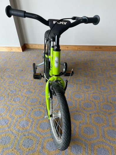 PUKY YOUKE 16 Inch Kids Bike with Helmet Lock and Training Wheels
