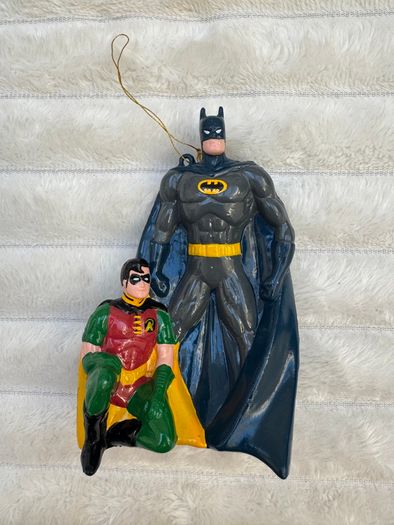 Vintage Batman & Robin Christmas Ornament by Kurt S. Adler 2000 Used Please see photos
