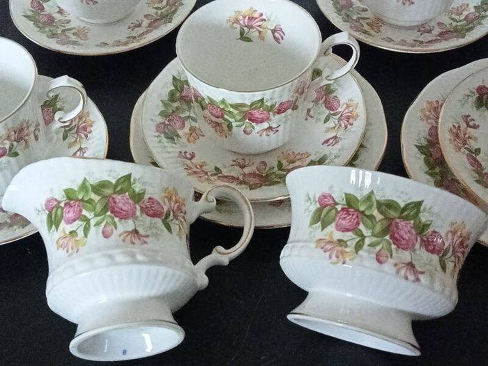 QUEEN'S Fine Bone China Rosina China "Woman and Home" Tea set