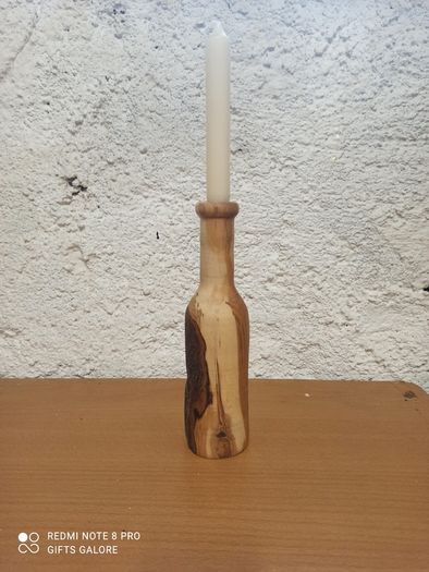 Wine Bottle Candle Holder
