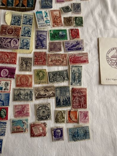 World stamp collection from 1933 onwards including a first day cover from The Vatican 1963