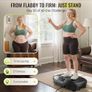 Upgrade Vibration Plate,120 Intensity Levels/5 Programs for Lymphatic Drainage Whole Body Weight Loss Exercises Machine,150KG Weight Capacity,Quiet for Home Use,with 2 Resistance Bands Image 6