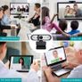 HD webcam 1080P with auto focus, computer camera 360  rotatable USB web camera with stereo noise canceling web cam with microphone for desktop PC Image 4