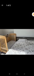 baby cot with matters