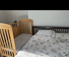 baby cot with matters