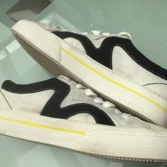 MSGM Low Top Canvas And Suede Trainers Size 8