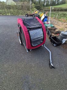 Trixie bicycle trailer for large dog and buggy conversion