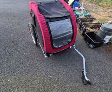 Trixie bicycle trailer for large dog and buggy conversion