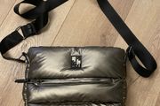 Pepe moll metallic puffer crossbody handbag