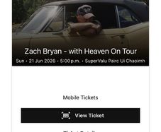 Zach Bryan Cork Gold Standing