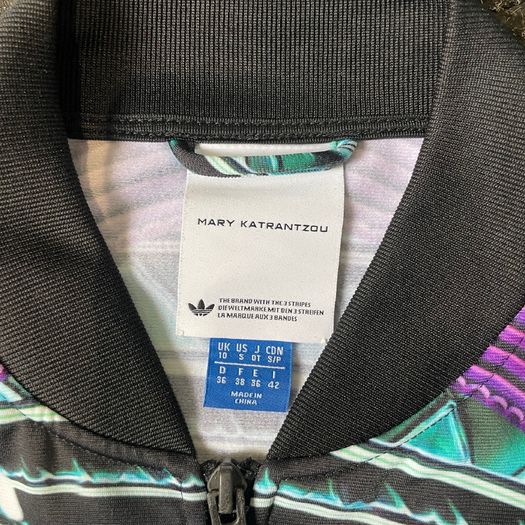 Adidas X Mary Katrantzou Futuristic Abstract Zip Up Track Top