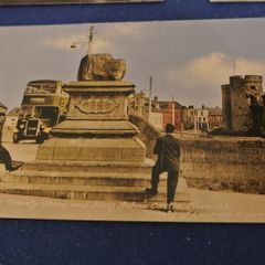 The Treaty Stone & King John's Castle Limerick - Rare Postcard