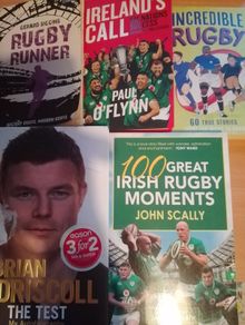 Rugby books x 6