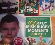 Rugby books x 6