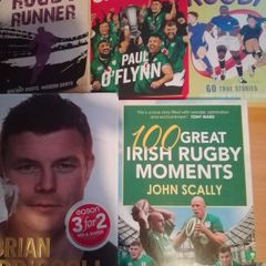 Rugby books x 6