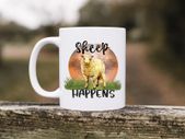 Personalised Novelty Mug - Sheep Happens