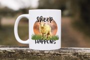Personalised Novelty Mug - Sheep Happens