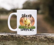 Personalised Novelty Mug - Sheep Happens
