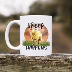 Personalised Novelty Mug - Sheep Happens