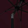 Parasol with LED Lights and Aluminium Pole 300 cm Bordeaux Red Image 4