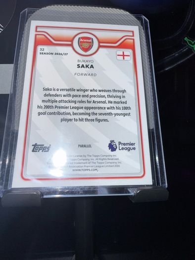 Bukayo Saka  54/199 Purple Sparkle Foil