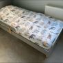 Flexa dots grey single bed with side rail ( no mattress) Image 3