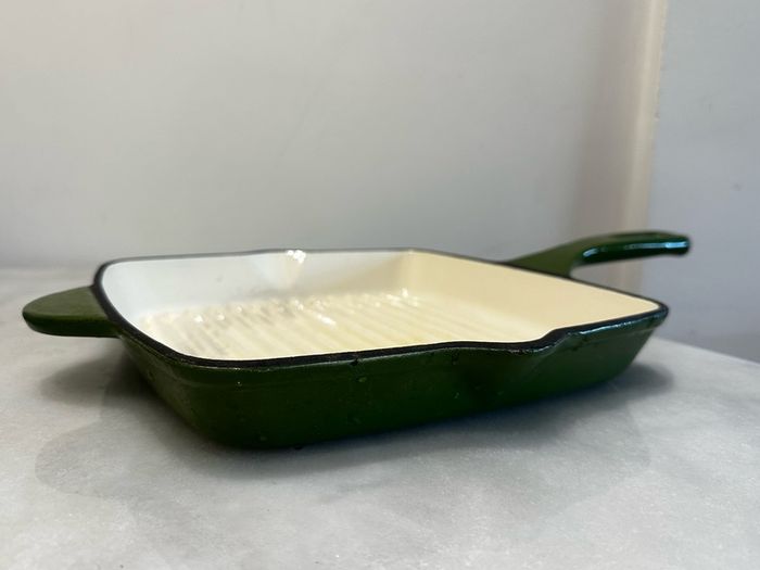 Cast Iron Green Griddle Pan