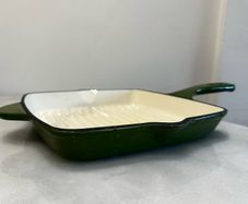 Cast Iron Green Griddle Pan