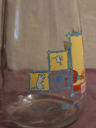 1990's Disney Pocahontas Glass Pitcher