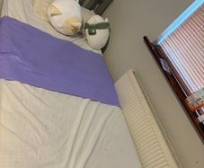 Single bed with mattress