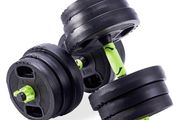 20KG Adjustable Dumbbell &amp; Barbell Set 3-in 1 Home Gym Weights | Space-Saving Strength Training for Home