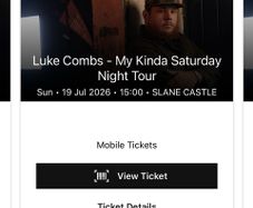 Luke Combs Tickets - Sunday 19th July (Standing Plus)