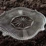 Waterford Crystal Seahorse Scalloped Oval Vanity Dresser Tray Relish Dish Image 2