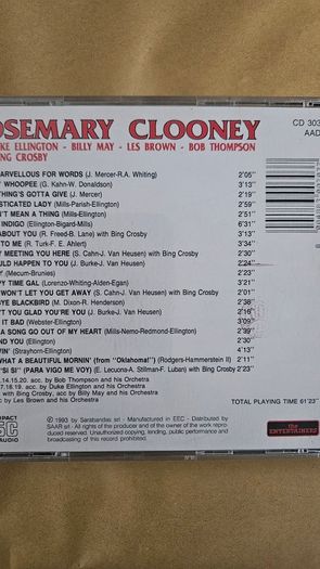 Rosemary Clooney. The Entertainers.