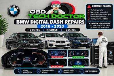Bmw Id7 & Id8 Digital Dash Repairs