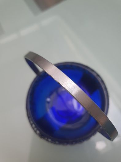 Decorative Blue Glass Dish