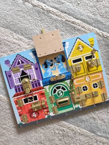 Wooden toy Lock