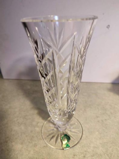 Vintage Waterford Lismore Footed Vase, 7" Tall Vase, Beautiful Crystal Vase, Signed Waterford Crystal, Mint CONDITION. No.28