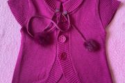 Short Sleeve Purple Cardigan / Jumper